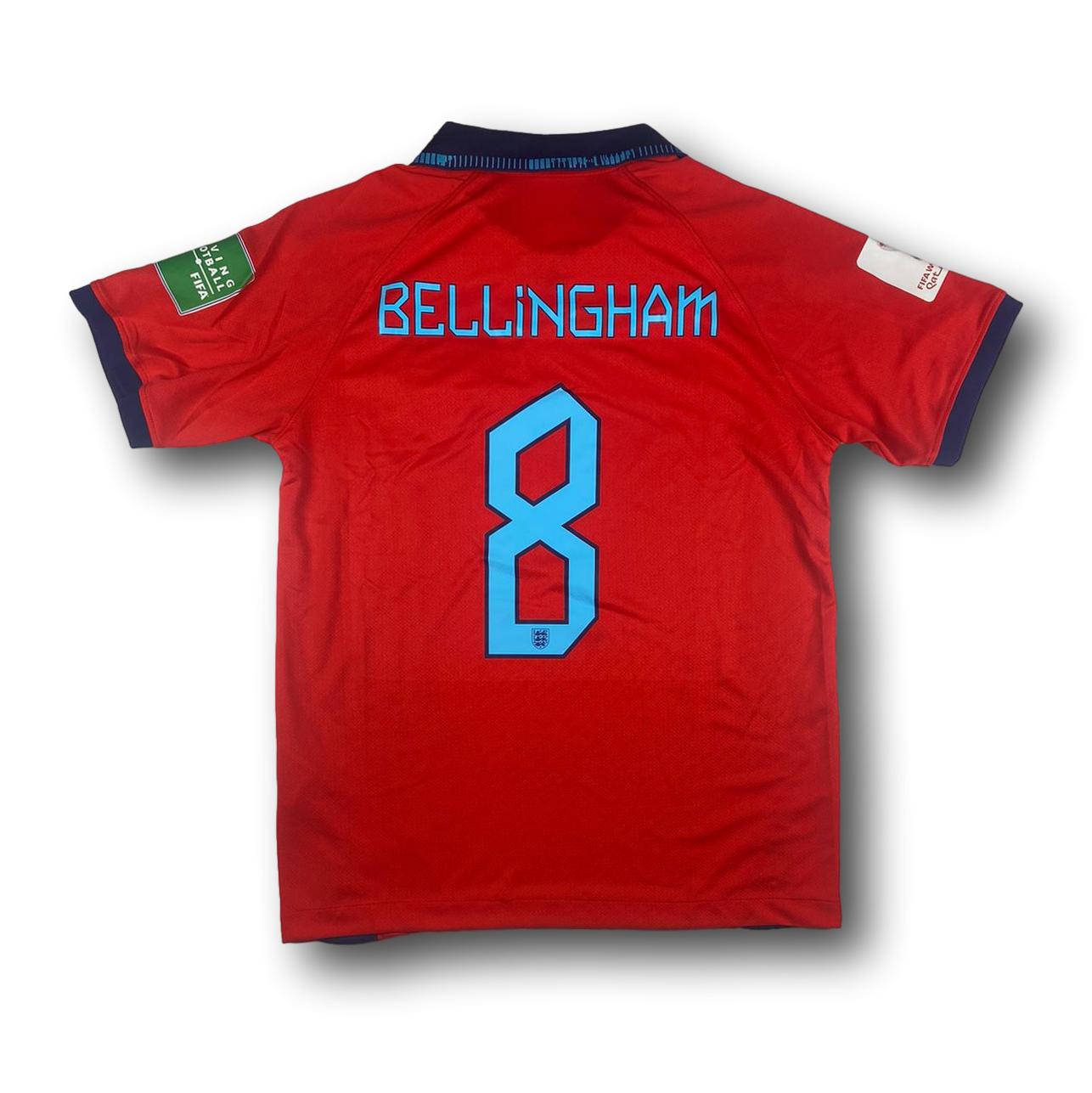 2022/23 England Away Football Shirt Bellingham #22 / Old Soccer Jersey