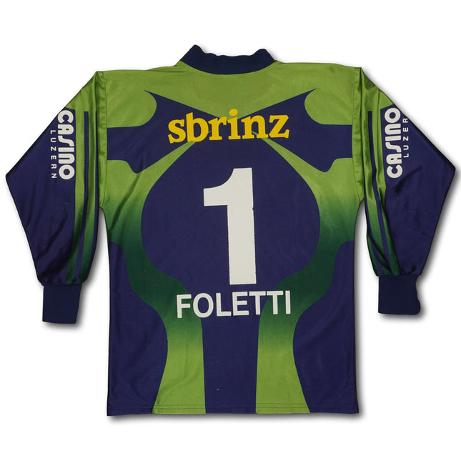 FC Luzern 1999-01 Torhüter S FOLETTI #1 vintage adidas
