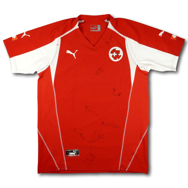 Schweiz 2004 Trikot heim signiert vom Team - 7/10 - [XL]