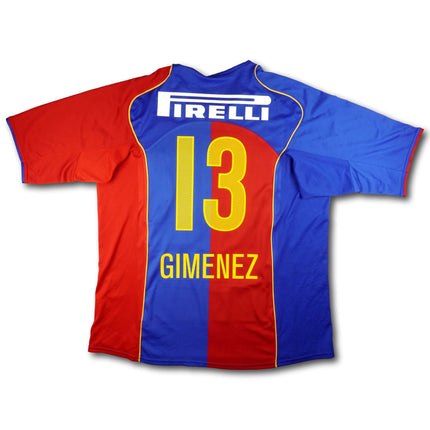 FC Basel 2004-06 Trikot heim Meistersaison (04/05) - GIMENEZ #13 - 9/10 - [XXL]