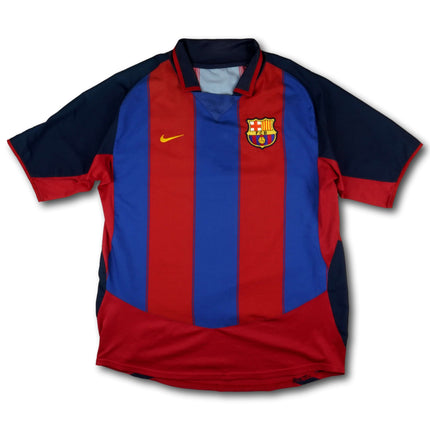 FC Barcelona 2003-04 Trikot heim - SAVIOLA #7 - 6/10 - [L]