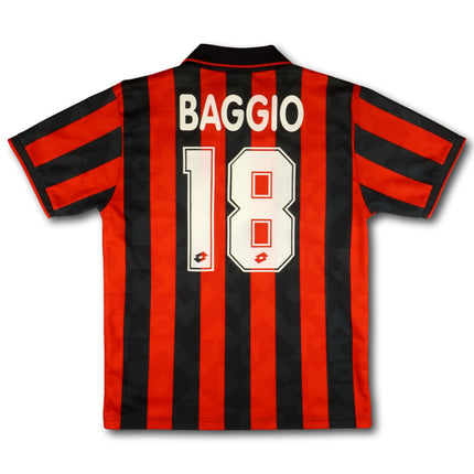 AC Milan 1994-95 Trikot BAGGIO #18 - Europapokal der Pokalsieger Siegersaison - 7/10 - [L]