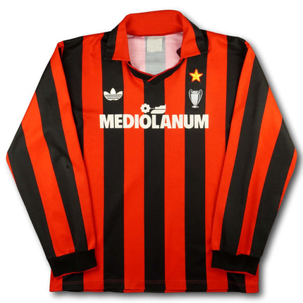 AC Milan 1990-91 Trikot heim Intercontinental Cup & Super Cup Sieger - L/S - (NAVA) #6 - 7/10 - [L]
