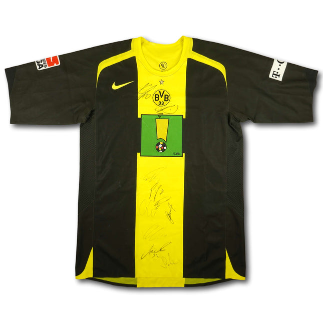 Borussia Dortmund 2005-06 Trikot auswärts Player Specs signiert vom Team - Amoah #8 - 8/10 - [L]