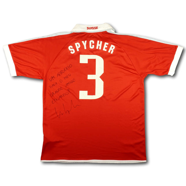 Schweiz 2002 Trikot heim Player Issue signiert - SPYCHER #3 - 8/10 - [XL]