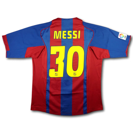 FC Barcelona 2004-05 Trikot heim Meistersaison - Messi Debüt - MESSI #30 - 8/10 - [L]