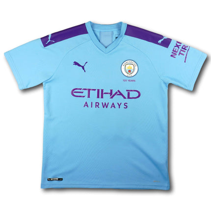Manchester City 2019-20 home shirt 125th anniversary - DE BRUYNE #17 - 6/10 - [Kids XXL]