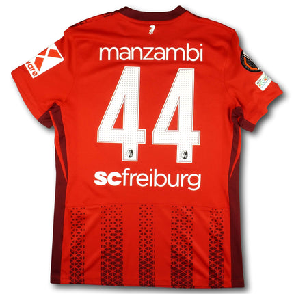 SC Freiburg 2025-26 Trikot heim Europa League - MANZAMBI #44 - 8/10 - [L]