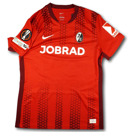 SC Freiburg 2025-26 Trikot heim Europa League - MANZAMBI #44 - 8/10 - [L]