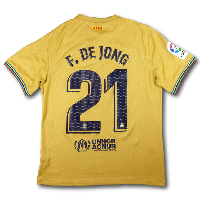 FC Barcelona 2022-23 Trikot auswärts Meistersaison - F. DE JONG #21 - 7/10 - [M]