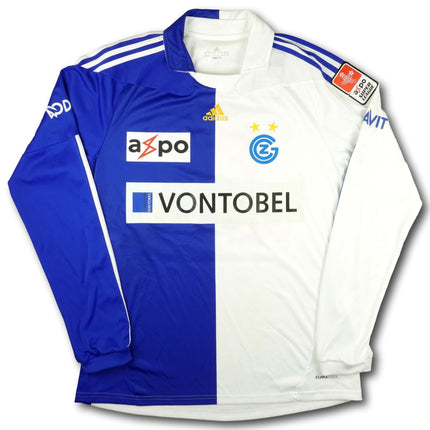 GC Zürich 2010-12 Trikot heim Player Issue signiert - L/S - SMILJANIC #6 - 7/10 - [L]