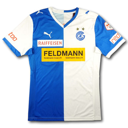 GC Zürich 2012-13 Trikot heim Player Issue Cupsieger signiert - FELTSCHER #11 - 6/10 - [L]