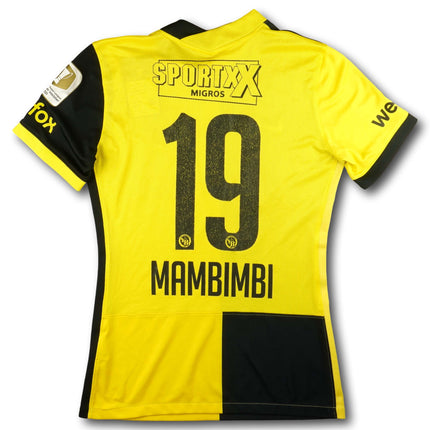 BSC Young Boys 2021-22 home shirt slim-fit - MAMBIMBI #19 - 7/10 - [S]