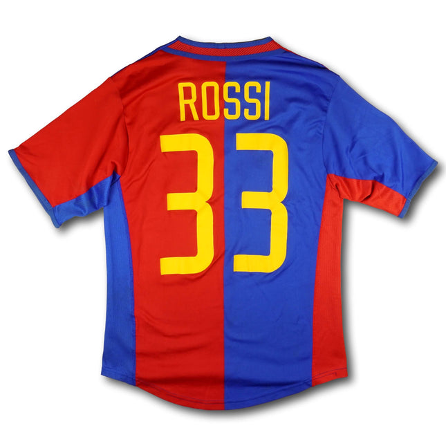 FC Basel 2002-04 Trikot heim Champions League - Rossi #48 - 6/10 - [S]