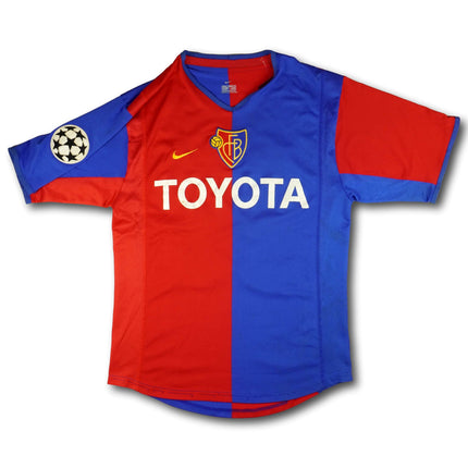 FC Basel 2002-04 Trikot heim Champions League - Rossi #48 - 6/10 - [S]