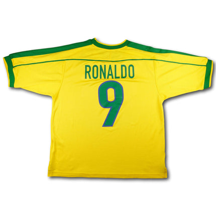 Brasilien 1998 Trikot heim - RONALDO #9 - 7/10 - [L]
