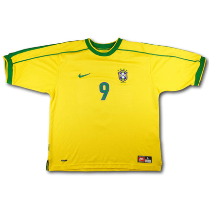 Brasilien 1998 Trikot heim - RONALDO #9 - 7/10 - [L]