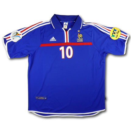 Frankreich 2000 Trikot heim Europameister - Final Edition - ZIDANE #10 - 8/10 - [XL]