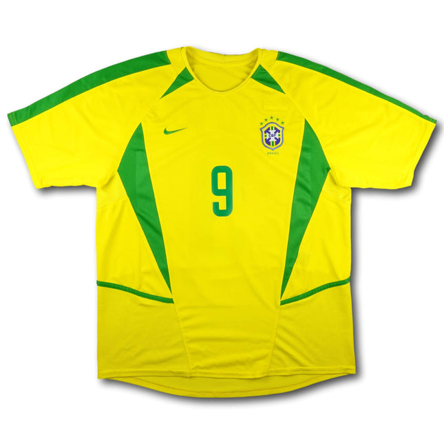Brasilien 2002 Trikot heim - RONALDO #9 - 8/10 - [L]