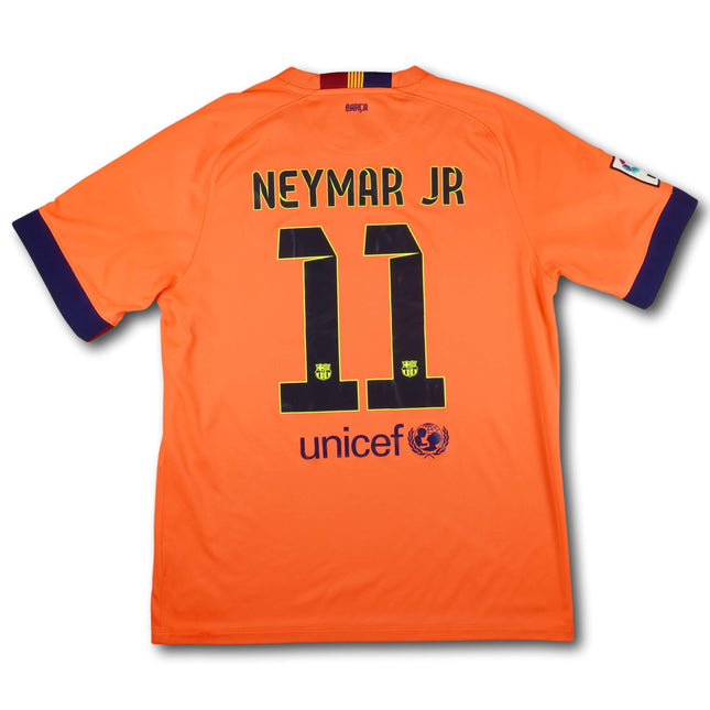 FC Barcelona 2014-15 Trikot auswärts Triple-Saison - inkl. Hose - NEYMAR #11 - 8/10 - [L]