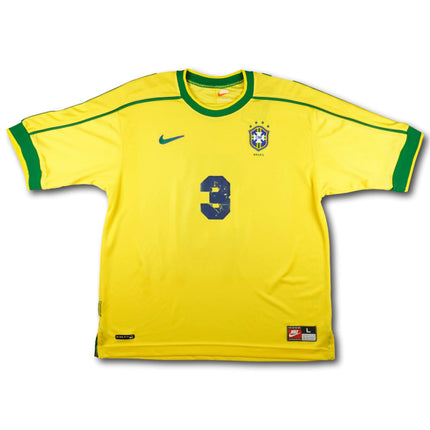 Brazil 1998 home shirt - (Aldair) #3 - 6/10 - [L]