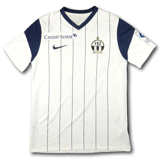 FC Zürich 2021-22 Trikot heim Meistersaison & 125 Jahre Jubiläum signiert vom Team - OMERAGIC #4 - 9/10 - [M]