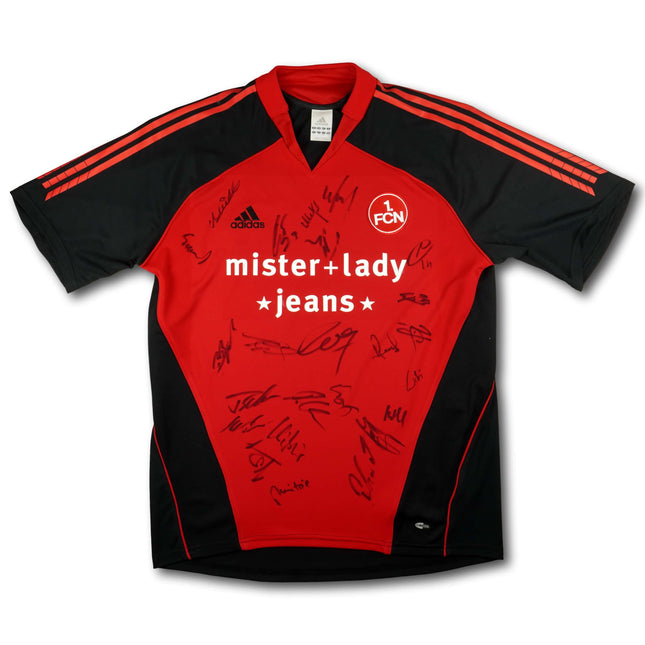1. FC Nürnberg 2005-06 Trikot heim signiert vom Team - 7/10 - [L]