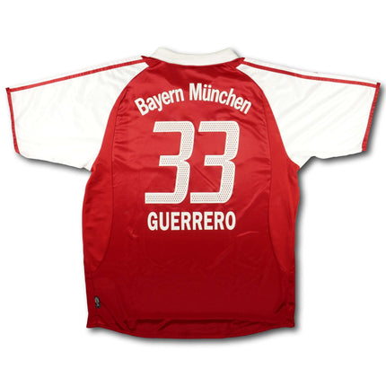 FC Bayern München 2004-05 Trikot heim Meistersaison Triple-Saison (Bundesliga, DFB Pokal & Ligapokal) - GUERRERO #33 - 7/10 - [L]