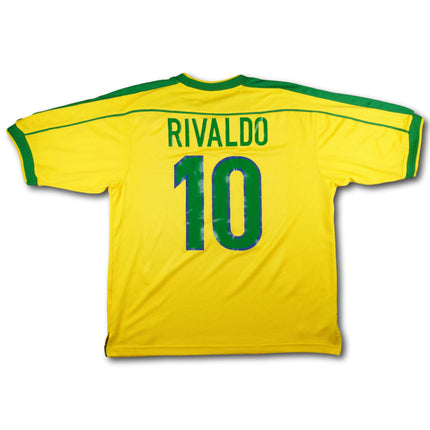 Brasilien 1998 Trikot heim - RIVALDO #10 - 8/10 - [L]