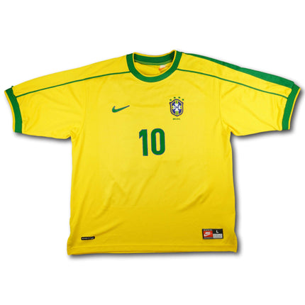 Brasilien 1998 Trikot heim - RIVALDO #10 - 8/10 - [L]