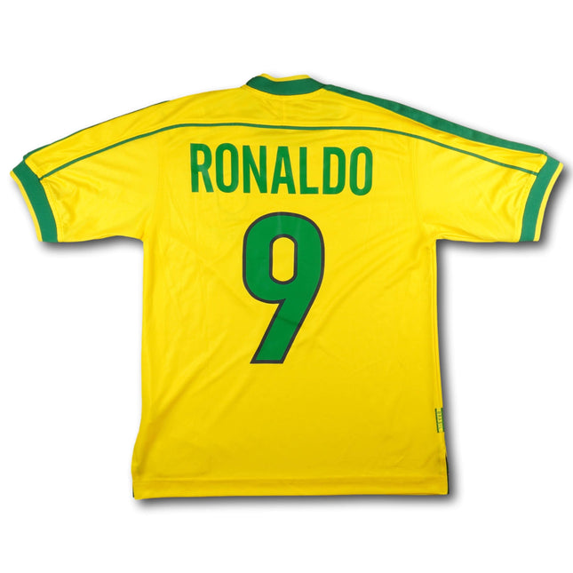 Brasilien 1998 Trikot heim - RONALDO #9 - 9/10 - [S]
