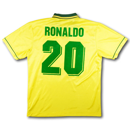 Brasilien 1994 Trikot heim Weltmeister - RONALDO #20 - 8/10 - [M]