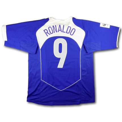Brazil 2004 away shirt - RONALDO #9 - 9/10 - [L]