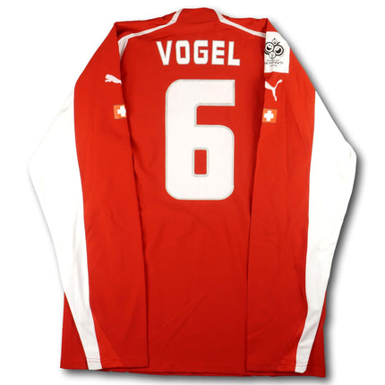 Schweiz 2004 Trikot heim Player Specs - L/S - VOGEL #6 - 9/10 - [L]
