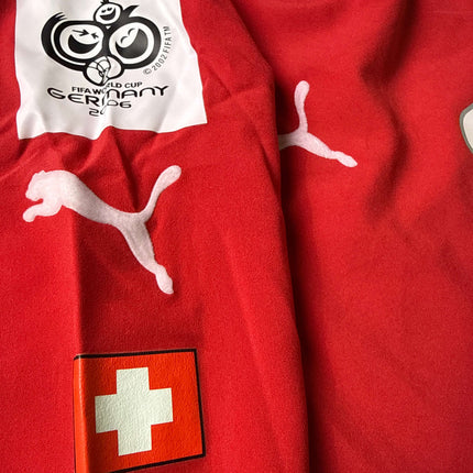 Schweiz 2004 Trikot heim Player Specs - L/S - VOGEL #6 - 9/10 - [L]