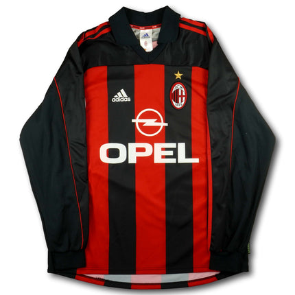 AC Milan 2001-02 Trikot heim - L/S - MALDINI #3 - 8/10 - [L]
