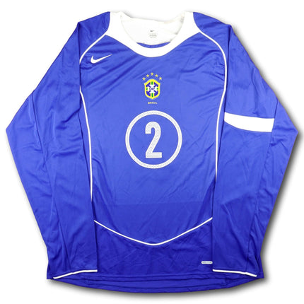 Brasilien 2004 Trikot auswärts - L/S - CICINHO #2 - 9/10 - [L]