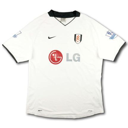 Fulham 2008-09 Trikot heim signiert - HANGELAND #5 - 6/10 - [XXL]
