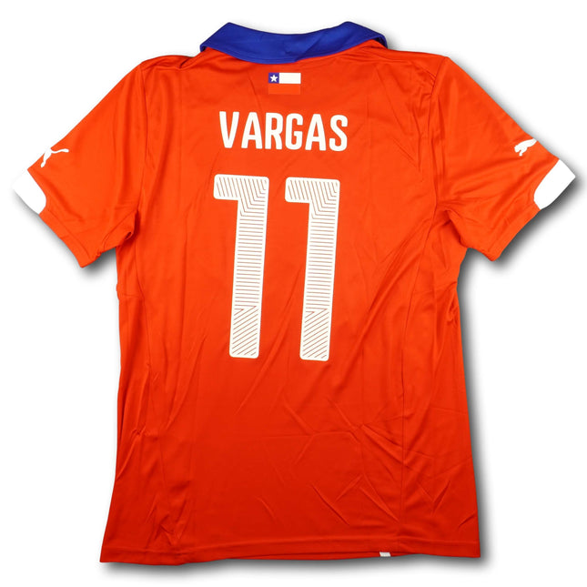 Chile 2014 Trikot heim BNWT - VARGAS #11 - 10/10 - [M]