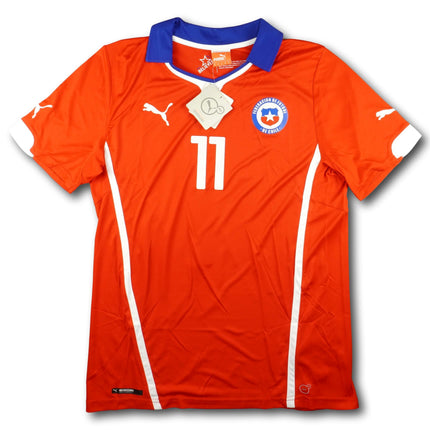 Chile 2014 Trikot heim BNWT - VARGAS #11 - 10/10 - [M]
