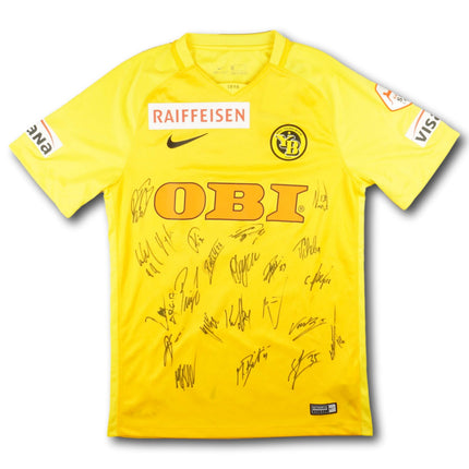 BSC Young Boys 2017-18 Trikot heim Meistersaison signiert vom Team - LOTOMBA #29 - 7/10 - [S]