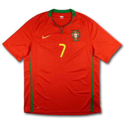 Portugal 2008 home shirt - RONALDO #7 - 8/10 - [XL]
