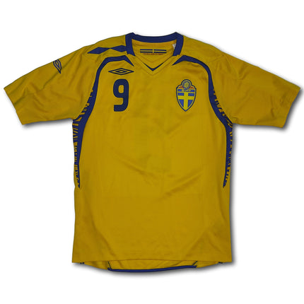 Schweden 2007-08 heim S LJUNGBERG #9 Umbro