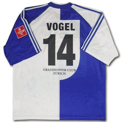 GC Zürich 1998-99 heim XL VOGEL #14 signiert vintage adidas