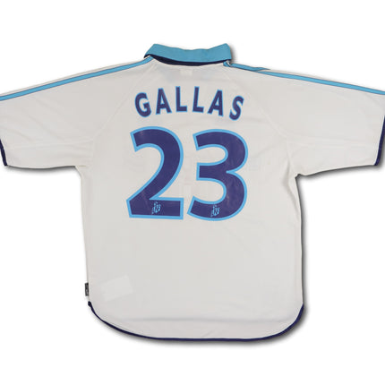 Olympique Marseille 1999-00 heim L GALLAS #23 vintage adidas