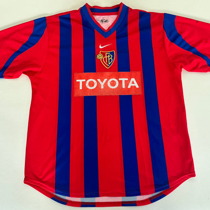 FC Basel 2000-01 heim L signiert vintage Nike
