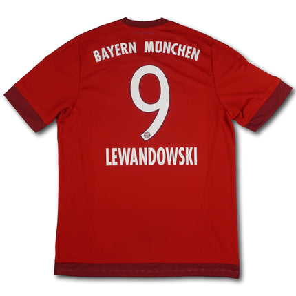 FC Bayern München 2015-16 heim L LEWANDOWSKI #9 adidas