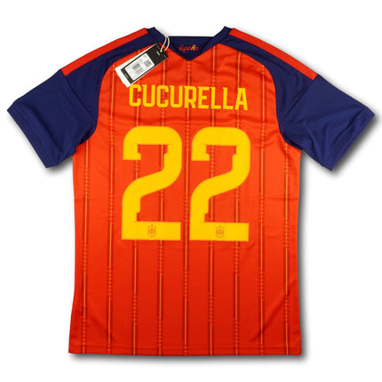 Spanien 2026 Trikot heim BNWT - CUCURELLA #22 - 10/10 - [M]