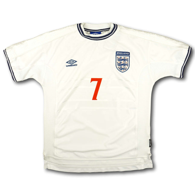 England 2000 Trikot heim - BECKHAM #7 - 8/10 - [M]