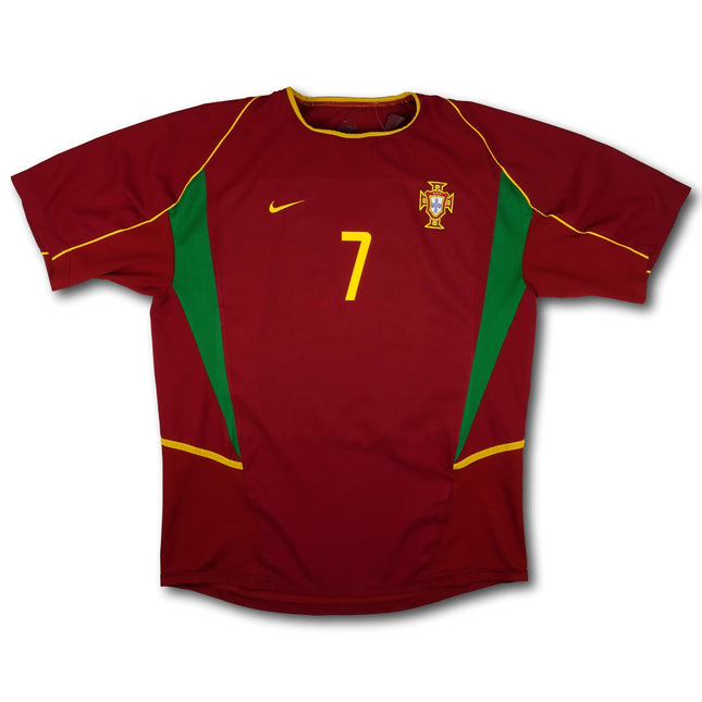 Portugal 2002 Trikot heim - FIGO #7 - 8/10 - [L]